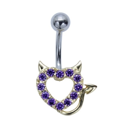 Devil Heart Belly Piercing BP-1916